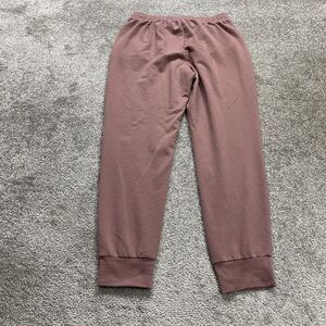 Eddie Bauer Lounge Jogger Pants Womens Small Old Rose Tapered Fleece 29x27.5